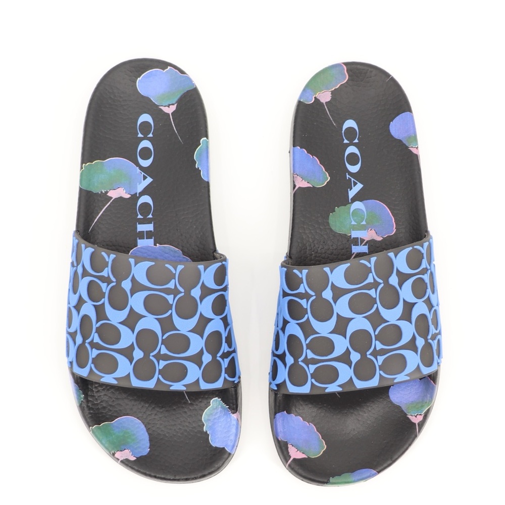 Coach Women’s Udele Signature Floral Printed Slide Sandals
